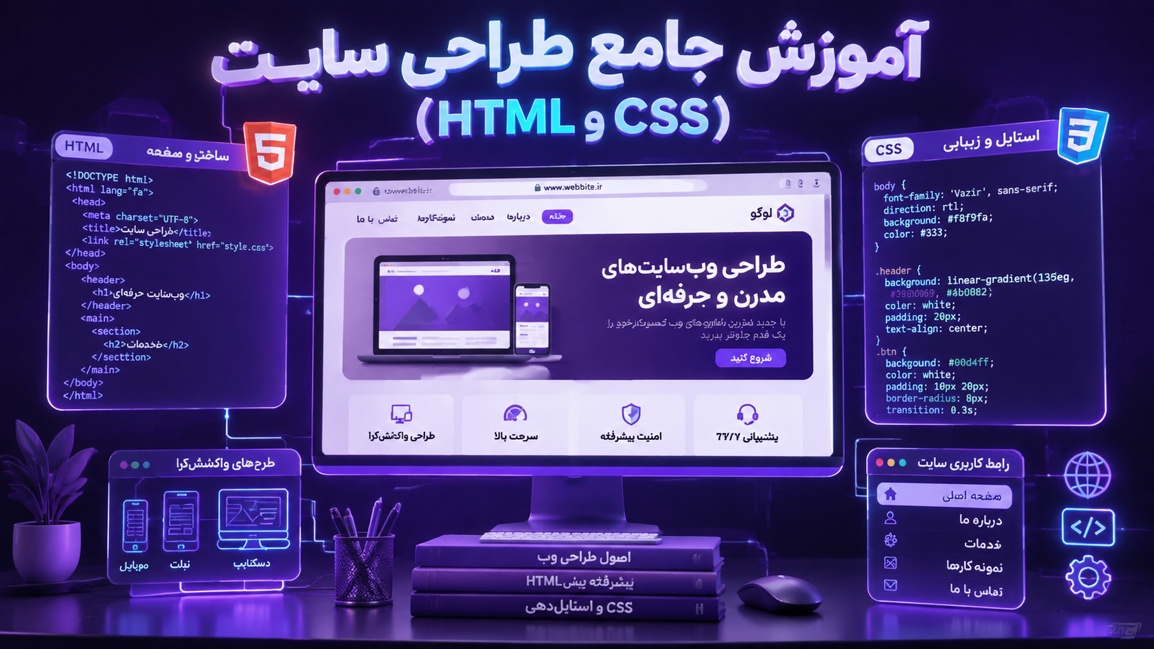 آموزش جامع طراحی سایت (HTML و CSS)