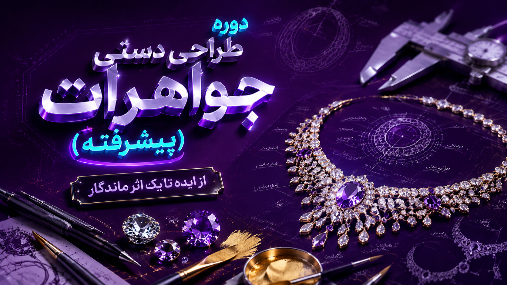 دوره طراحی دستی جواهرات (پیشرفته) دوره طراحی دستی جواهرات (پیشرفته)
