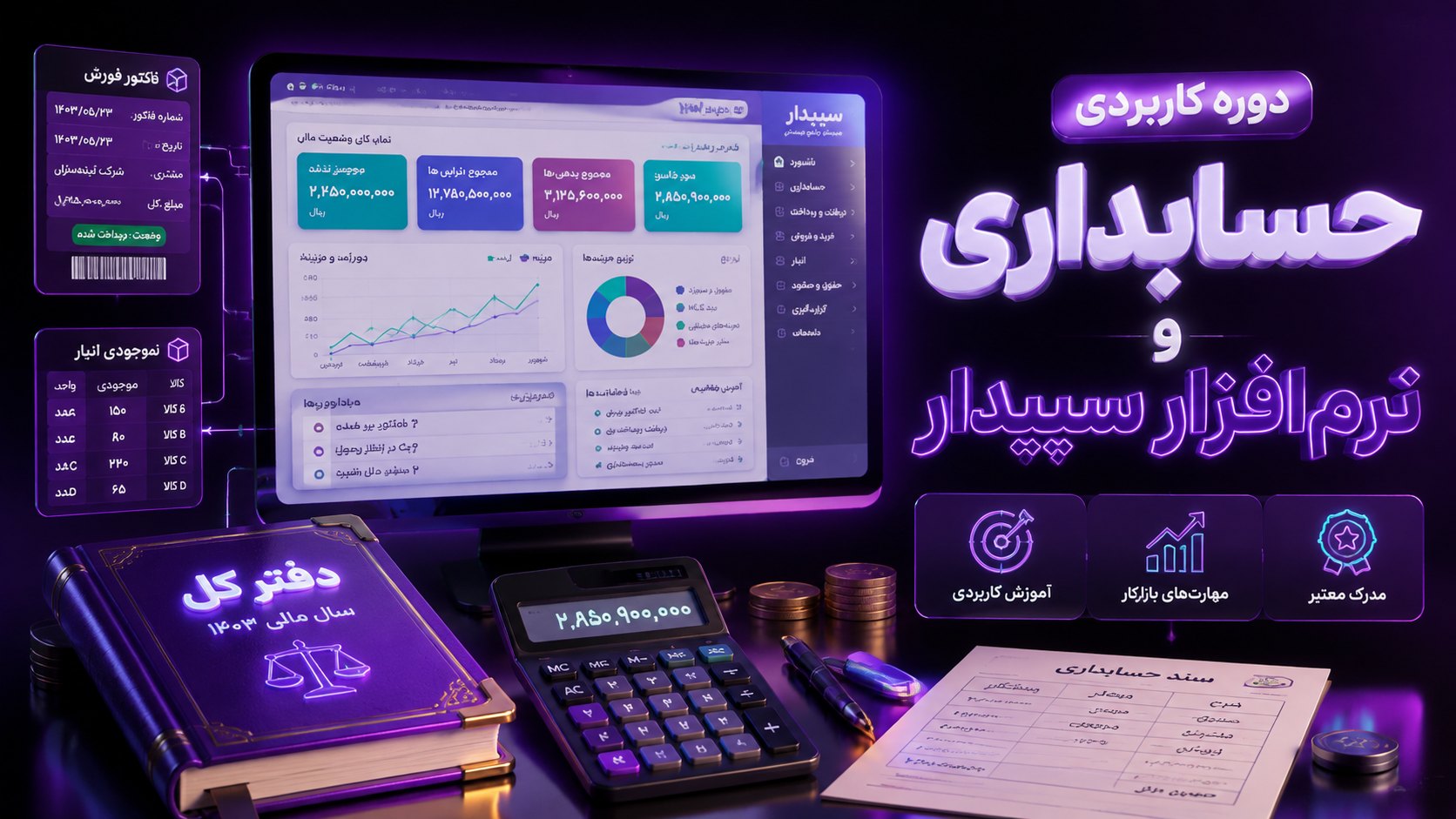 دوره کاربردی حسابداری و نرم‌افزار سپیدار