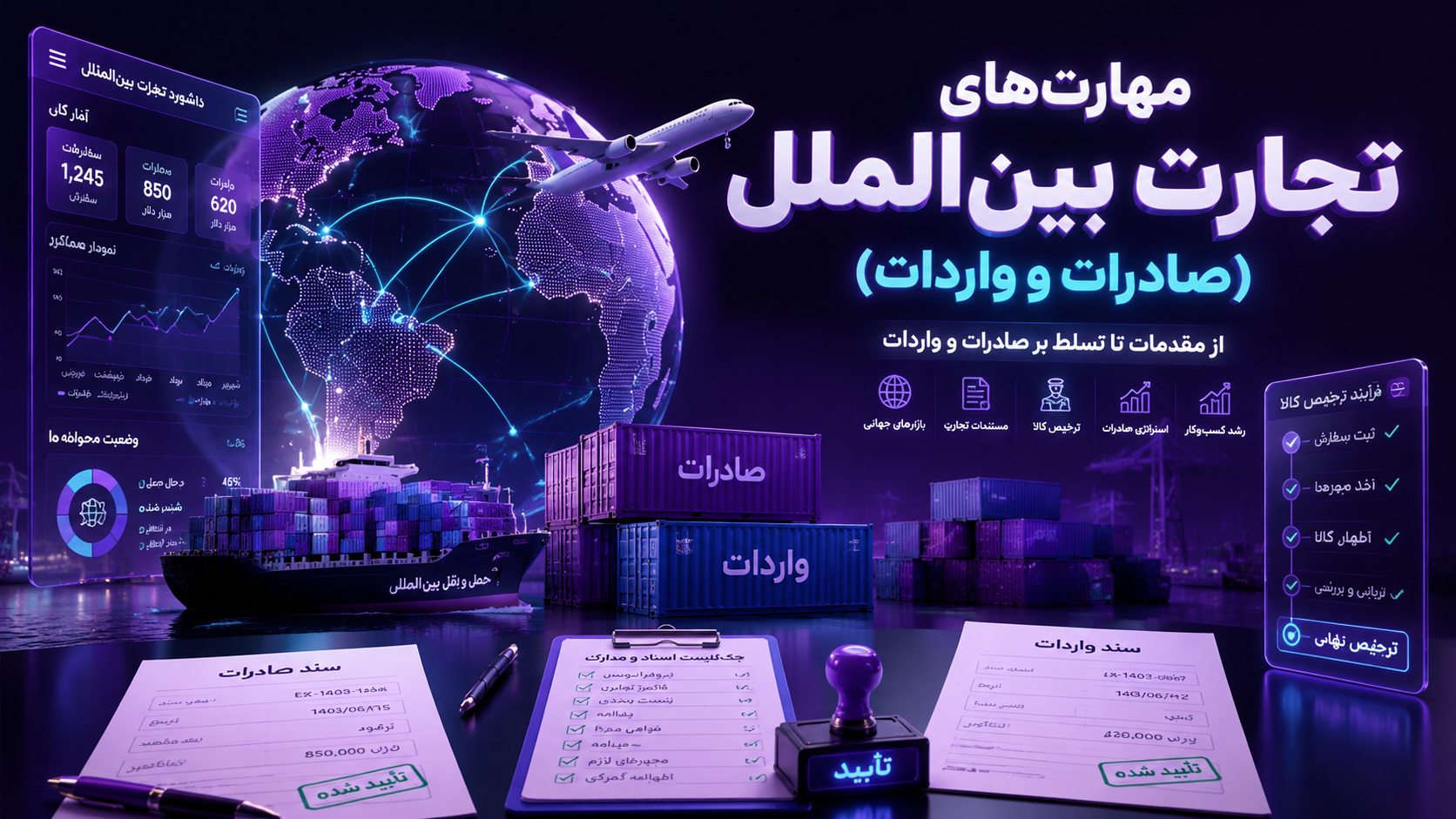 مهارتهای تجارت بینالملل (صادرات و واردات) مهارتهای تجارت بینالملل (صادرات و واردات)